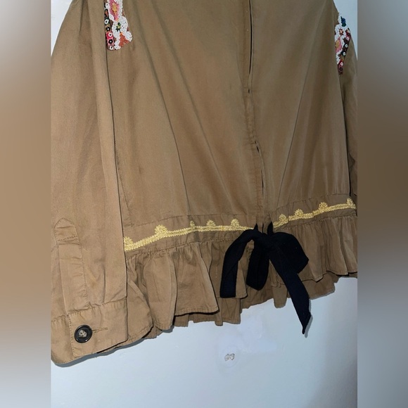 Zara Boho Tribal Beaded Fringe Shirt /Jacket - Picture 7 of 16